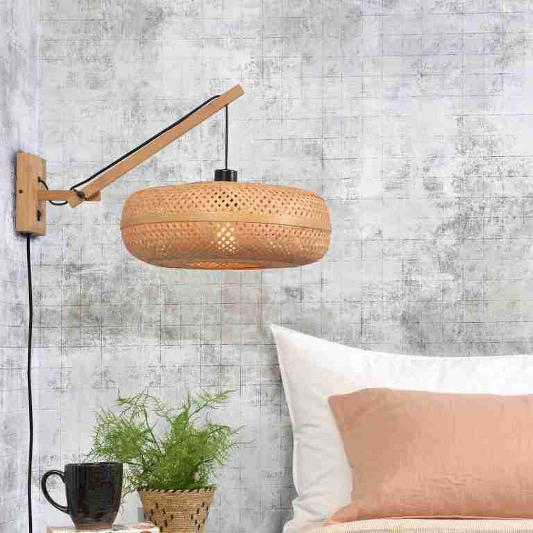 GOOD&MOJO Wandlamp 'Palawan' Small, Bamboe, kleur Naturel