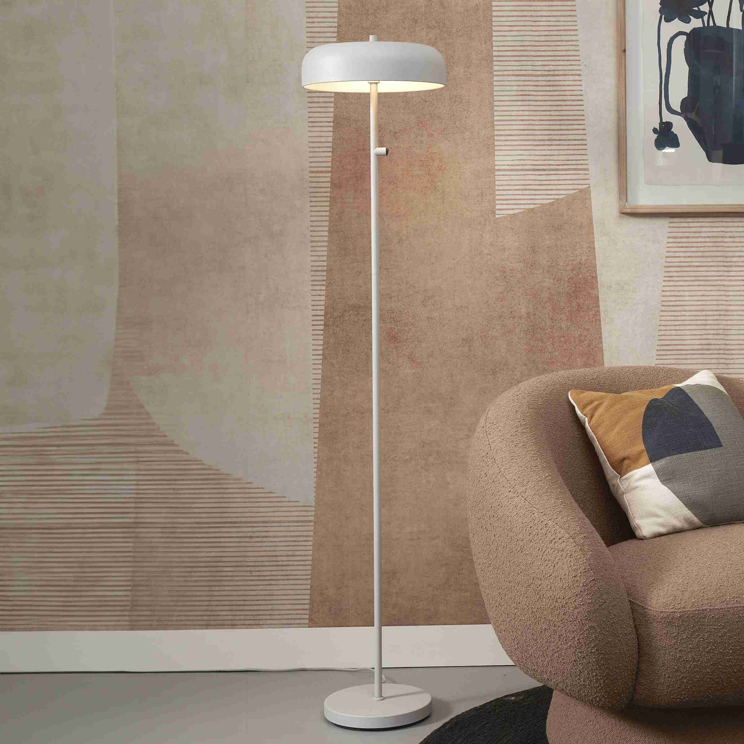 its about RoMi Vloerlamp 'Porto' 145cm, kleur Lichtgrijs