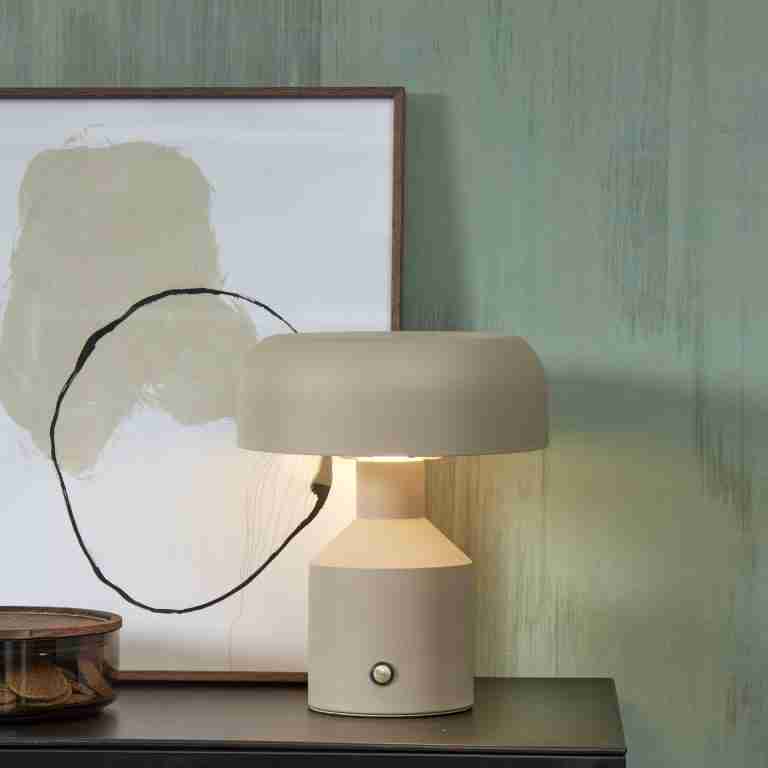 its about RoMi Tafellamp 'Porto' 29cm, kleur Zand