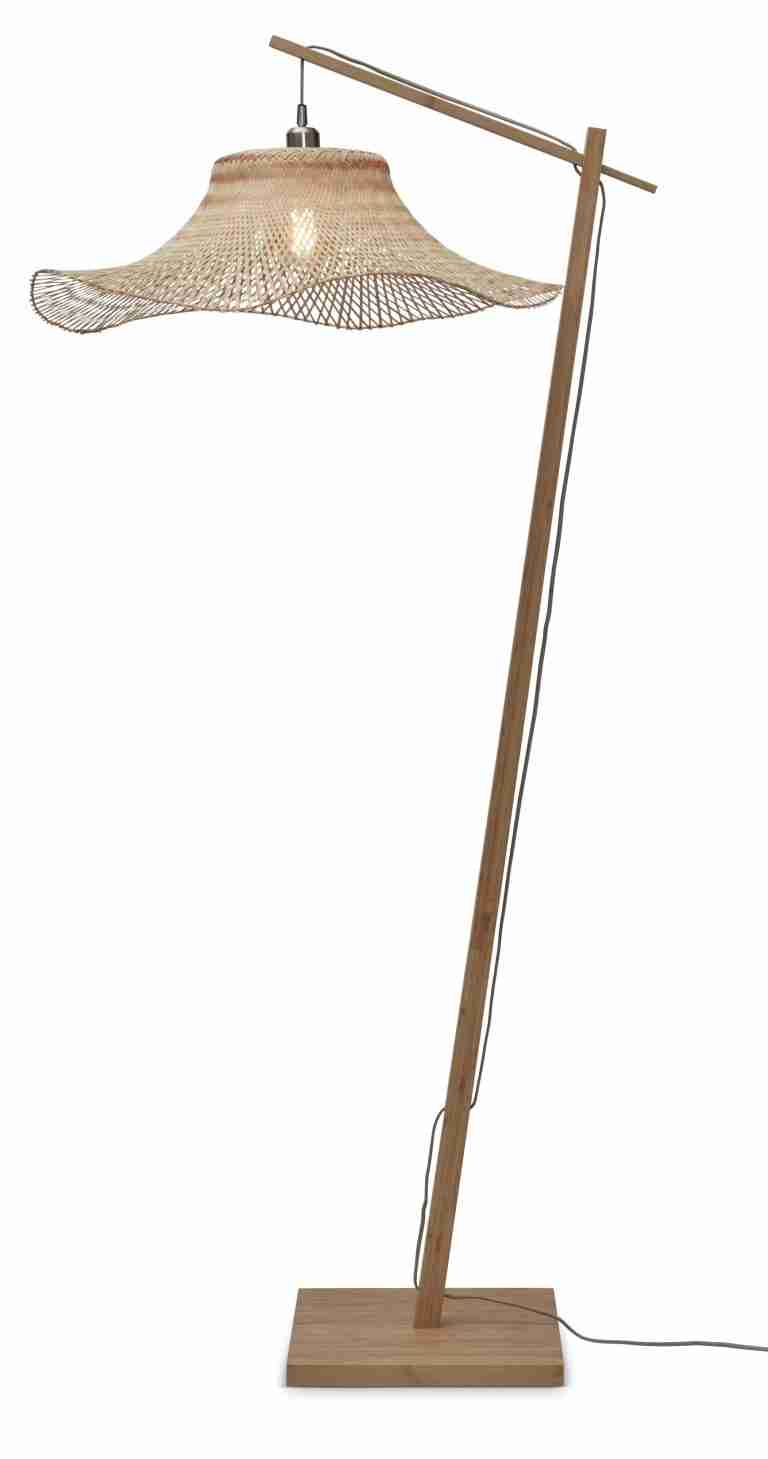 GOOD&MOJO Vloerlamp 'Ibiza' Bamboe, 176cm, kleur Naturel
