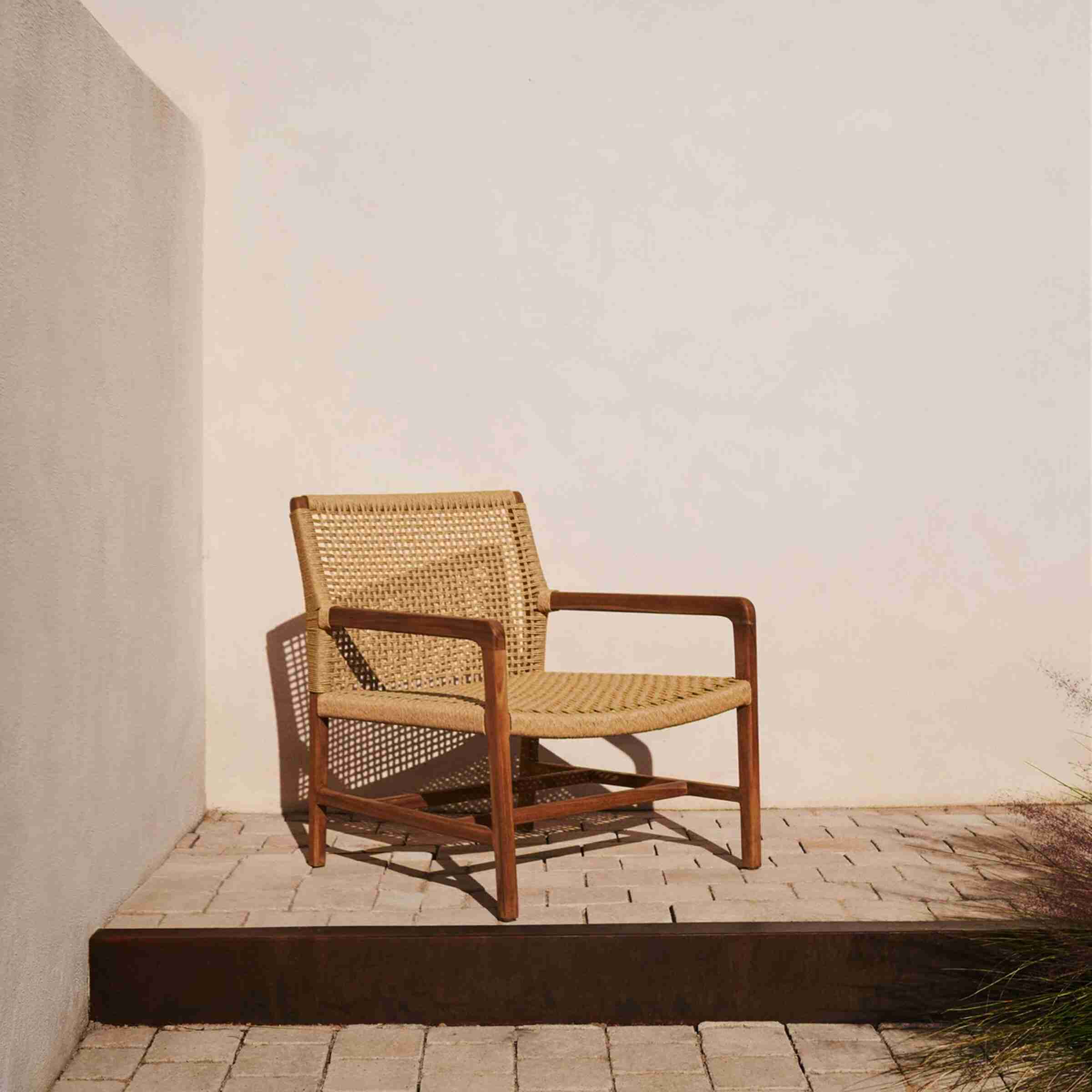 Kave Home Fauteuil 'Sabolla' Teakhout, kleur Naturel