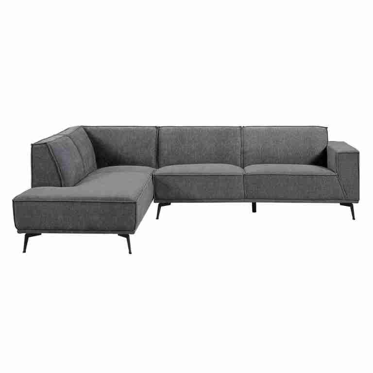 Tower Living 2,5-zits Hoekbank 'Leeds' Links, kleur Black Blue