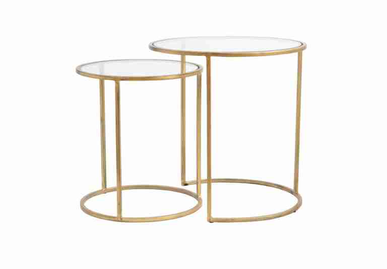 Light & Living Bijzettafel 'Duarte' Set van 2 stuks, kleur Goud