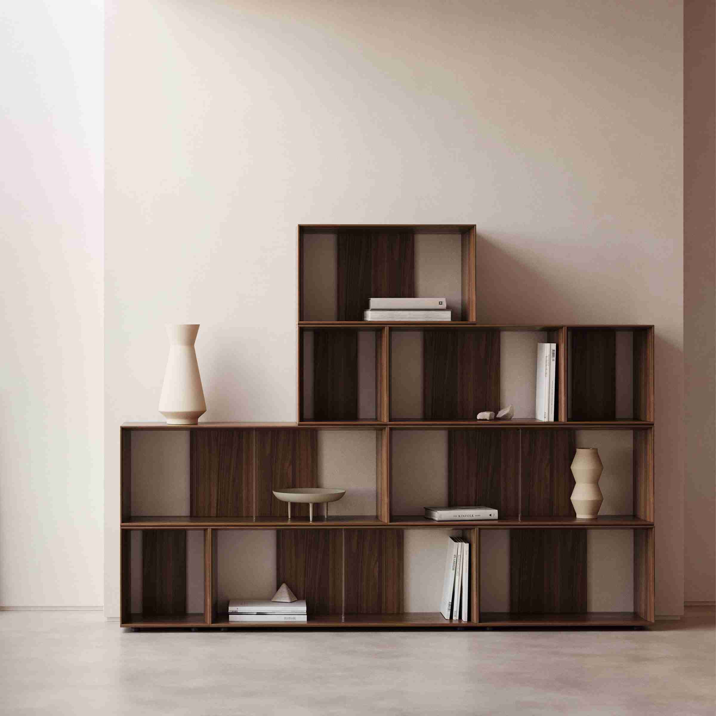 Kave Home Modulair Wandrek 'Litto' Walnoot, 114 x 202cm
