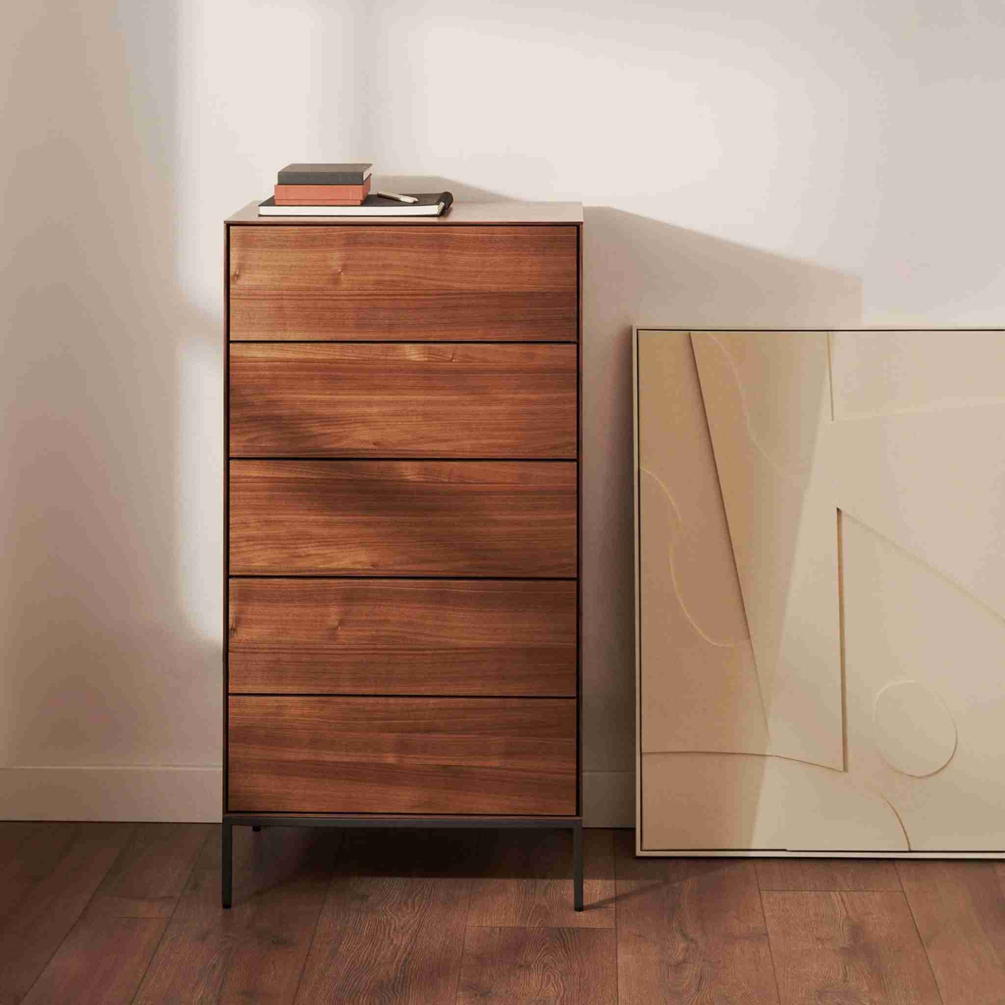 Kave Home Ladekast 'Vedrana' Walnoot, 114 x 60cm