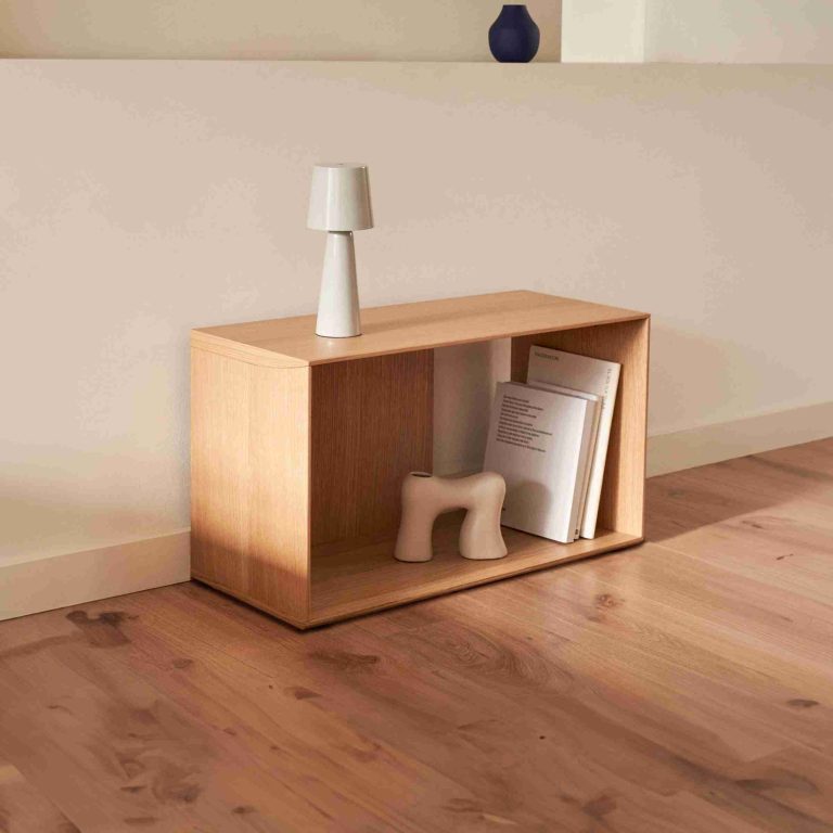 Kave Home Modulair Wandrek 'Litto' Eiken, 38 x 67cm