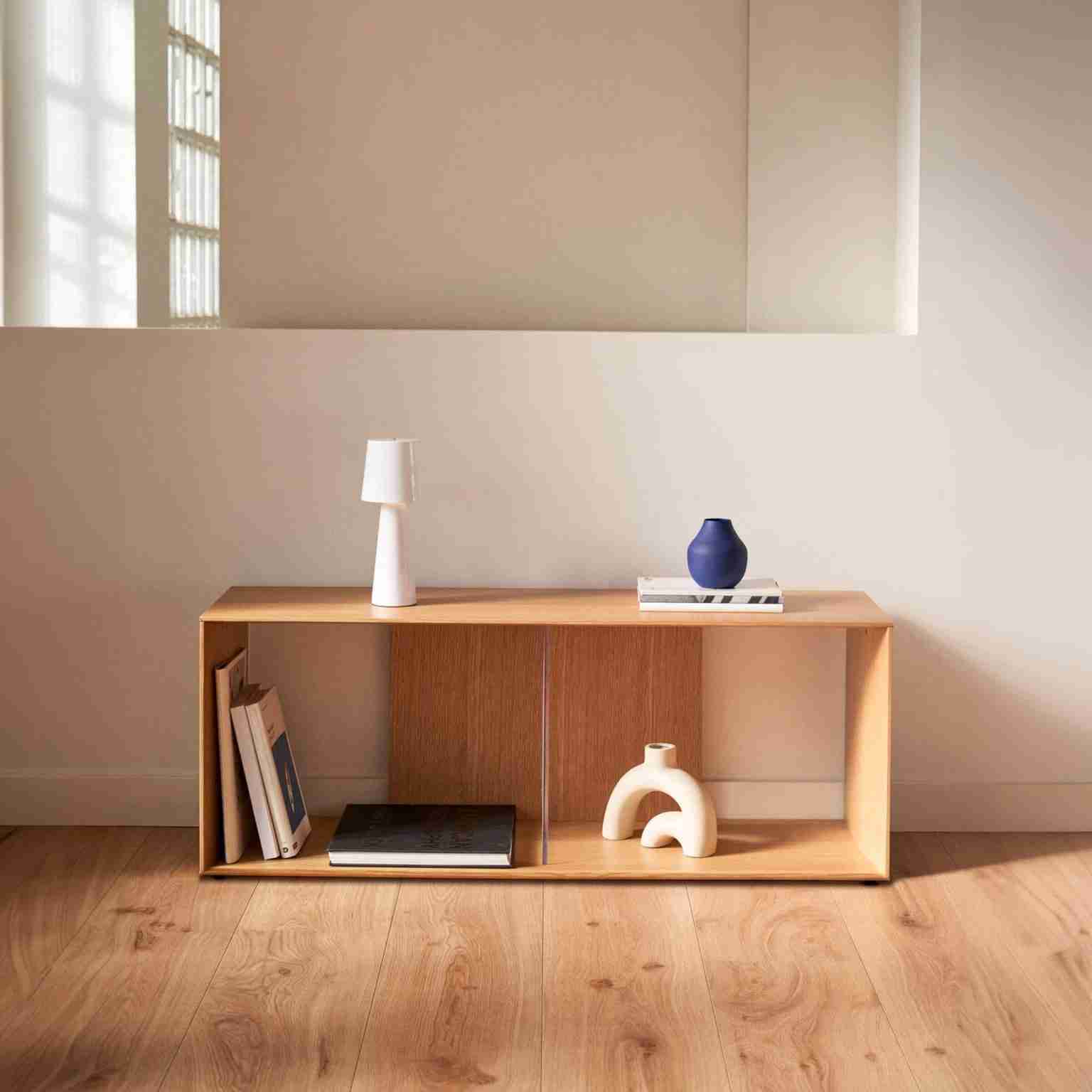 Kave Home Modulair Wandrek 'Litto' Eiken, 38 x 101cm