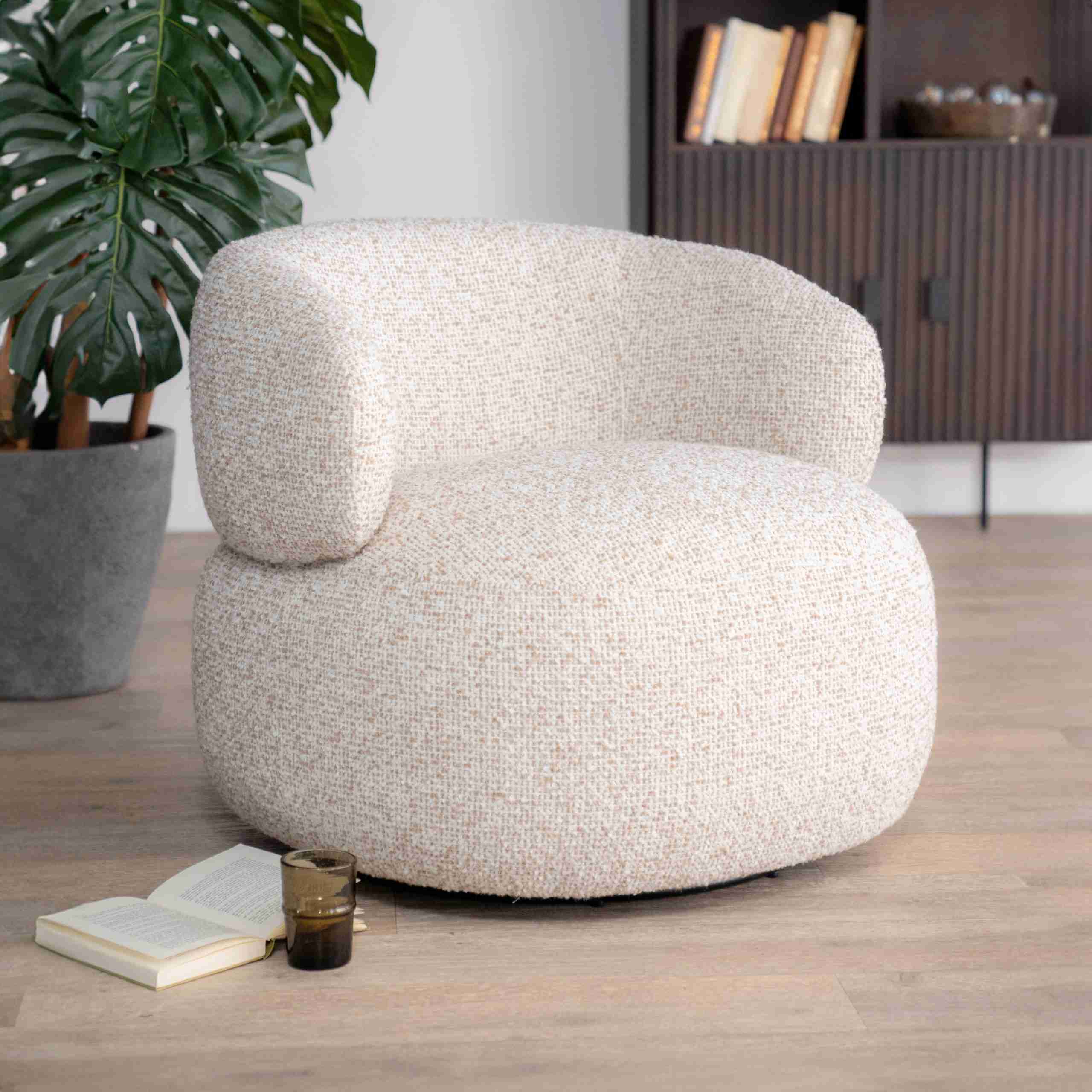 Eleonora Fauteuil 'Maeve' kleur Beige
