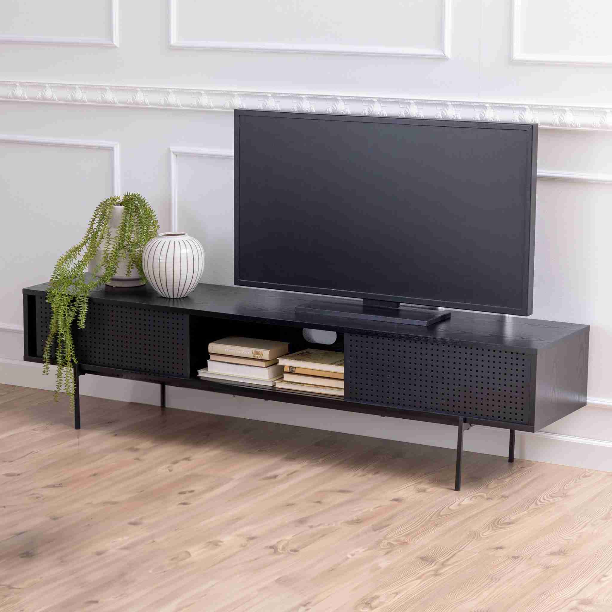 Bendt TV-meubel 'Mick' 180cm, kleur Zwart