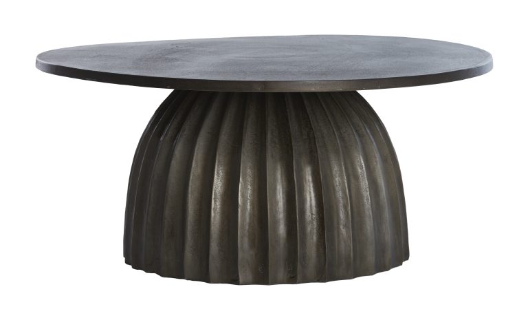 Light & Living Ronde Salontafel 'Veglia' 70cm, kleur Donkerbruin