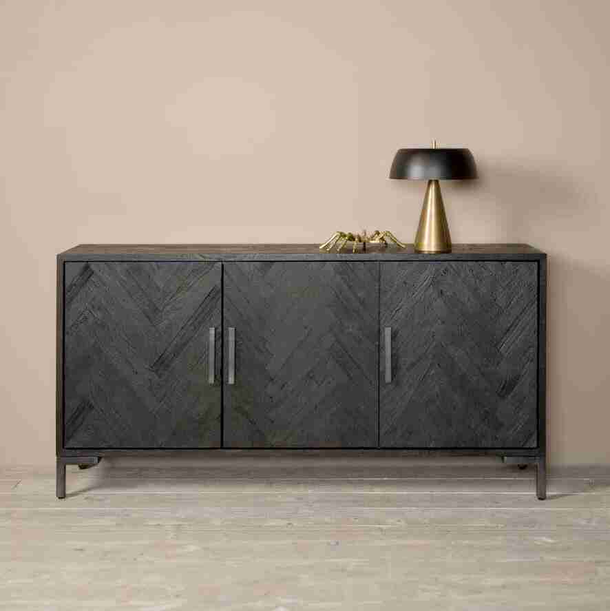 Tower Living Dressoir 'Ziano' Visgraat 180cm, kleur zwart