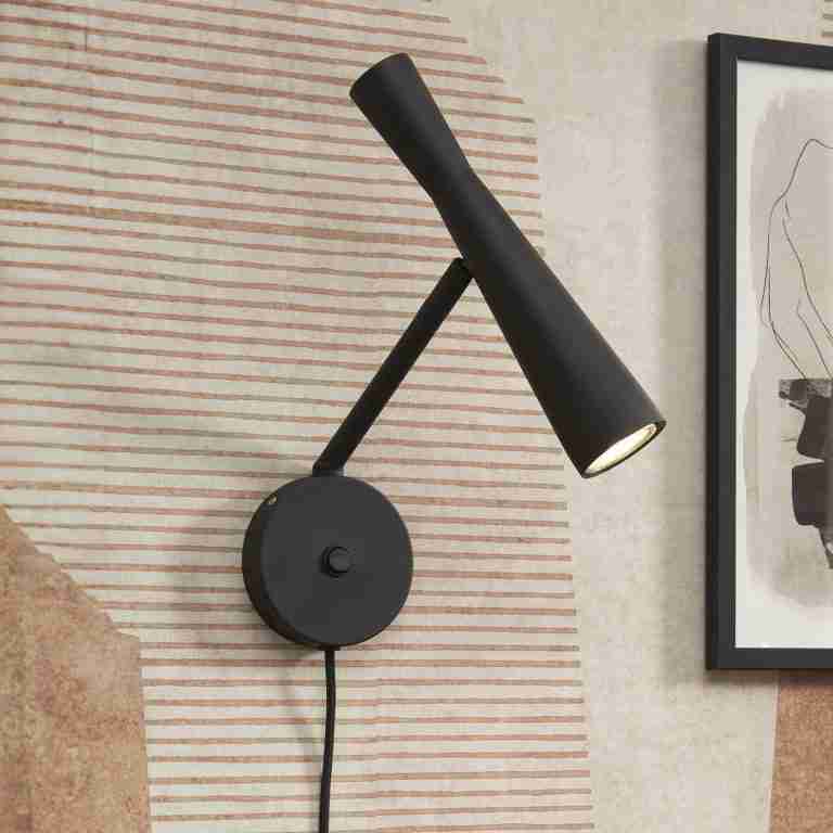 its about RoMi Wandlamp 'Bordeaux' kleur Zwart