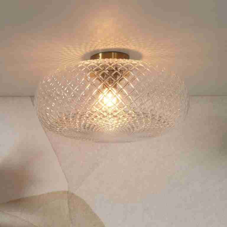 its about RoMi Plafondlamp 'Venice' 44cm, kleur Transparant