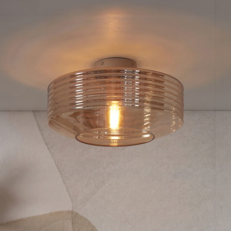 its about RoMi Plafondlamp 'Verona' 35cm, kleur Amber