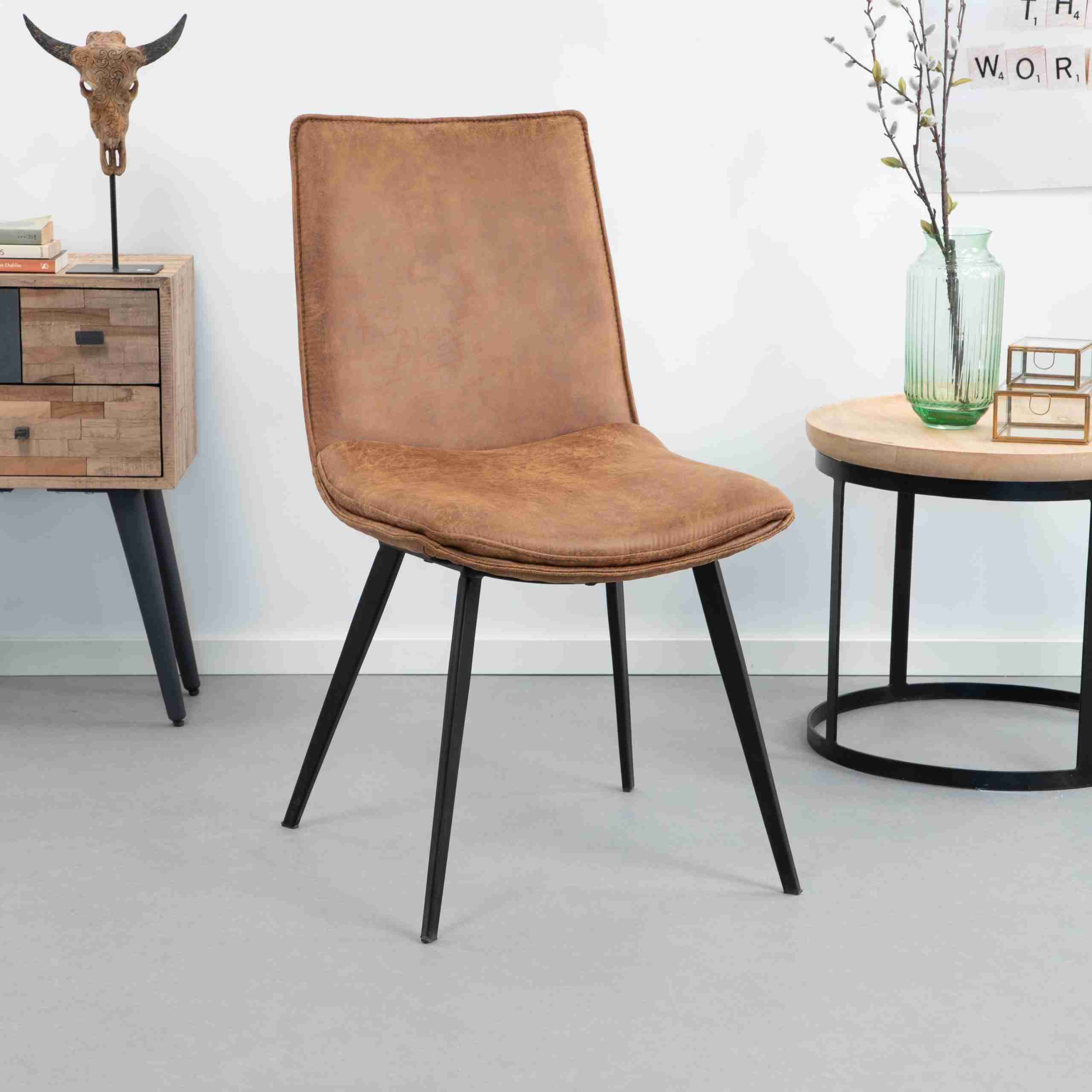 Sohome Eetkamerstoel 'Kirsten', kleur cognac