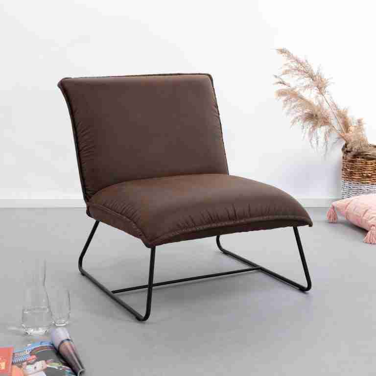 Tower Living Fauteuil 'Vilar', kleur bruin