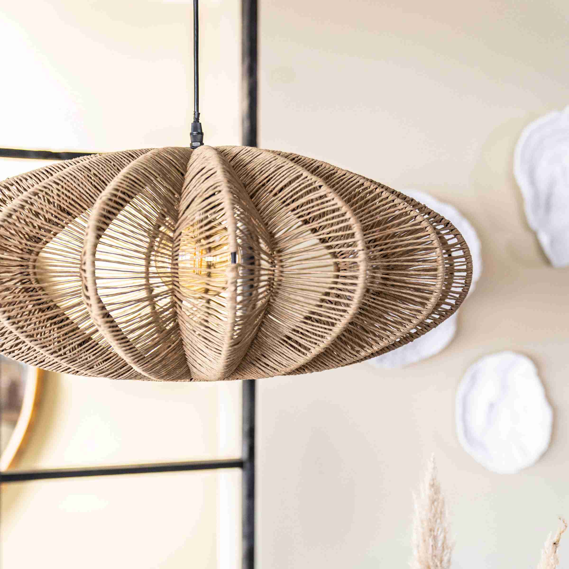 By-Boo Hanglamp 'Nimbus' kleur Naturel