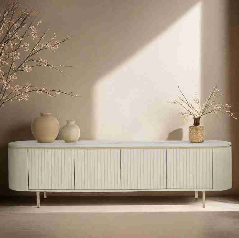 Livingfurn TV-meubel 'Patou' Mangohout, 210cm