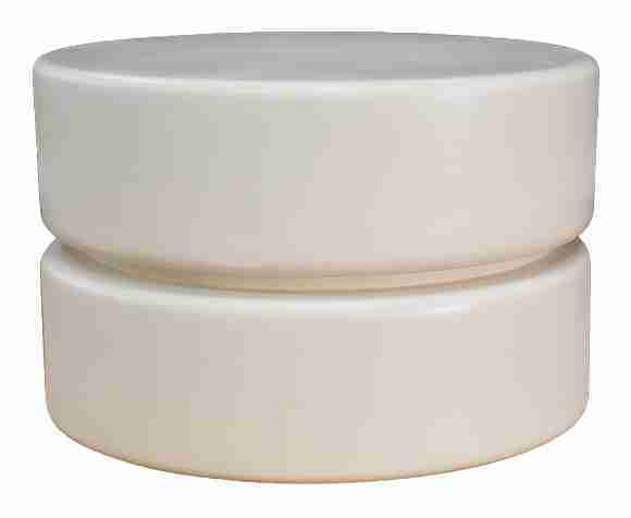 LABEL51 Ronde Salontafel Milly Mangohout, 50cm - Soft Sand