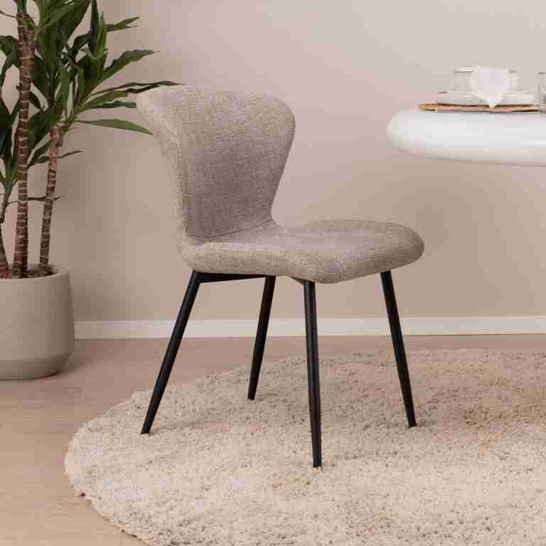 By-Boo Eetkamerstoel 'Spinner' kleur Taupe