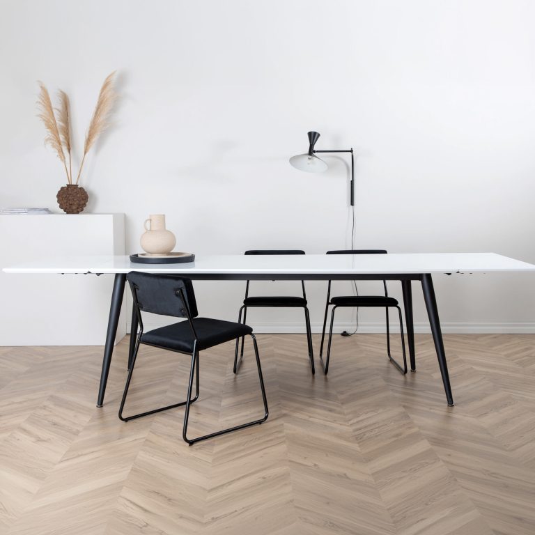 Nohr Uitschuifbare Eettafel 'Niema' HPL, 195/285 x 90cm