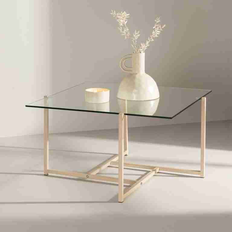 Nohr Salontafel 'Katelynne' 80 x 80cm, kleur Beige