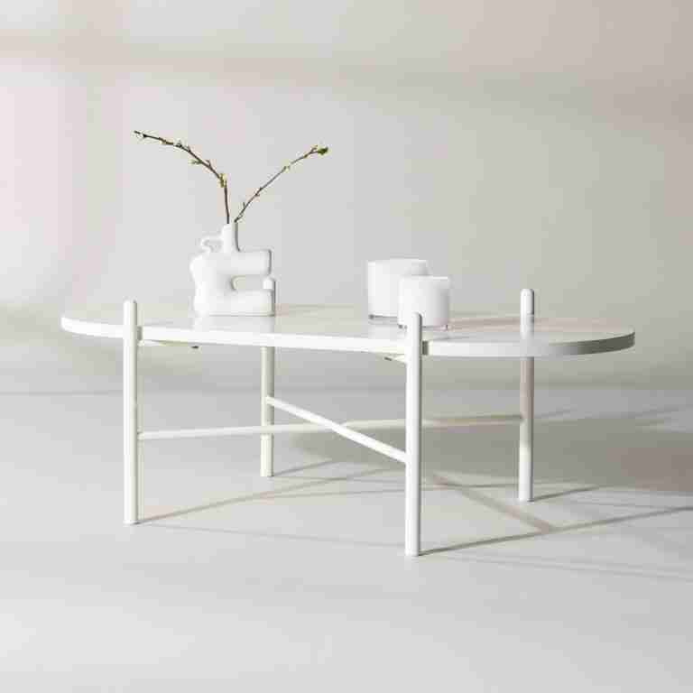 Nohr Ovale Salontafel 'Tieshia' 120 x 65cm, kleur Beige
