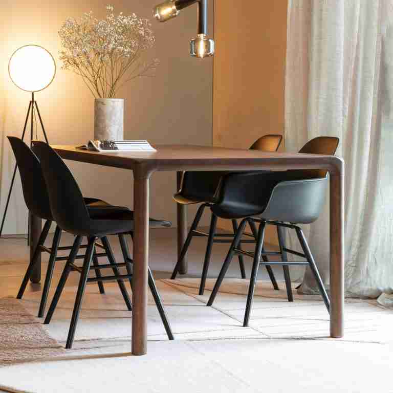 Zuiver Eettafel 'Storm' Essenhout, kleur Bruin