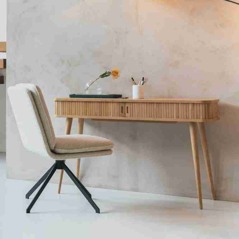 Zuiver Sidetable 'Barbier' Essenhout, 120cm, kleur Naturel