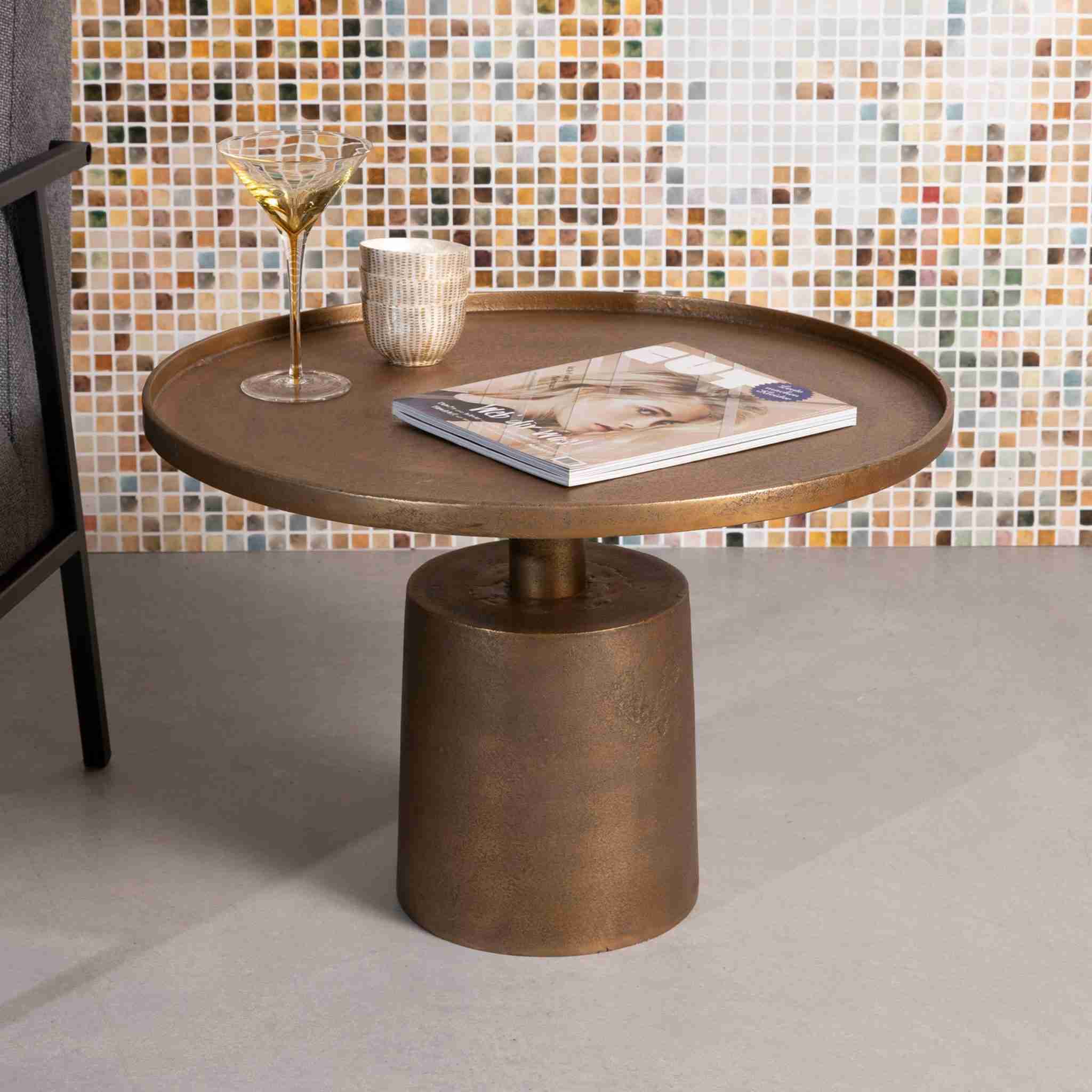 ZILT Salontafel 'Margriet' kleur Antique Brass