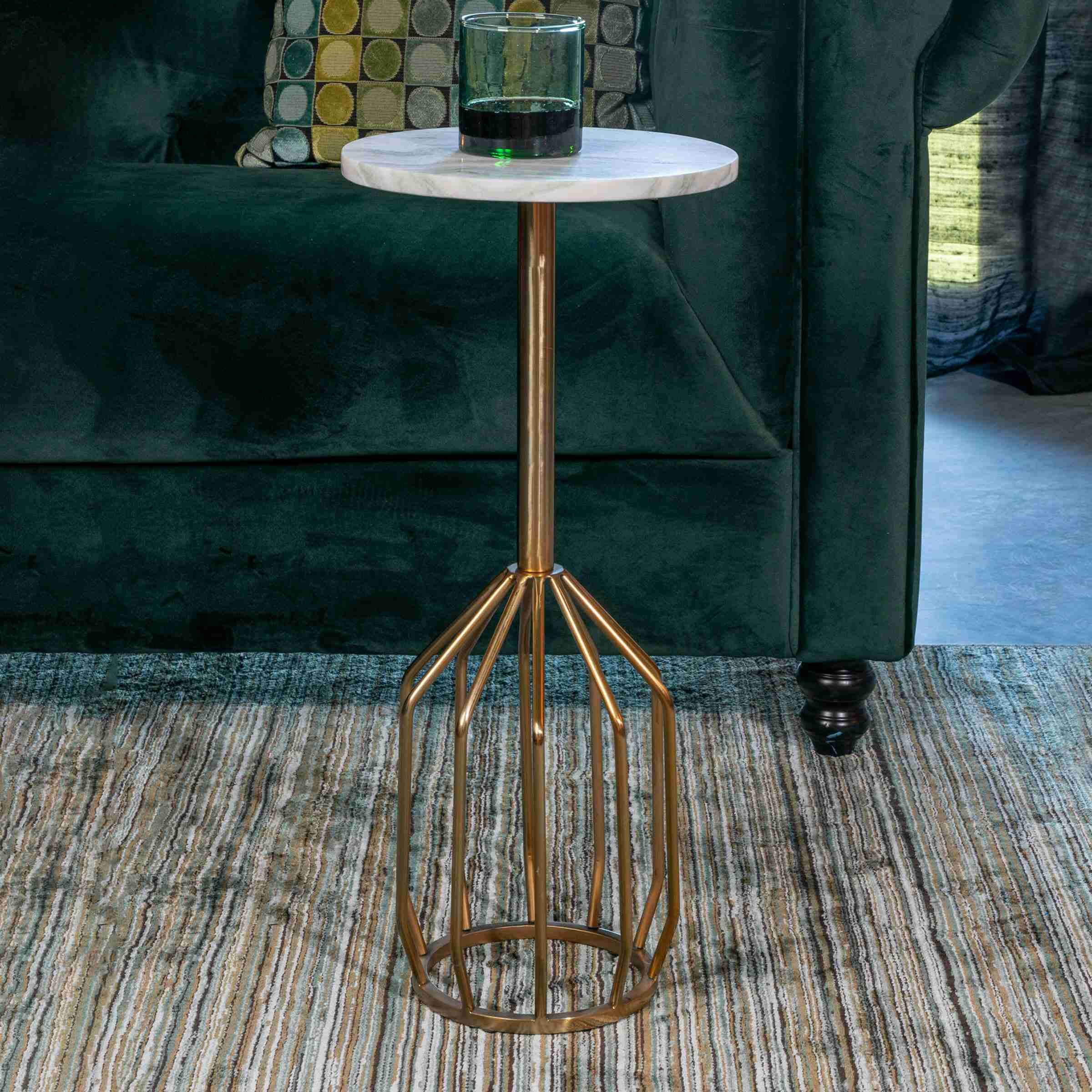 Dutchbone Bijzettafel 'Salerno' Marmer, 56cm hoog