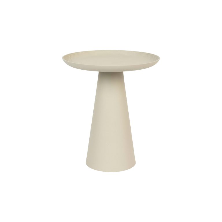 ZILT Ronde Bijzettafel 'Lassi' kleur Ivory, 40cm