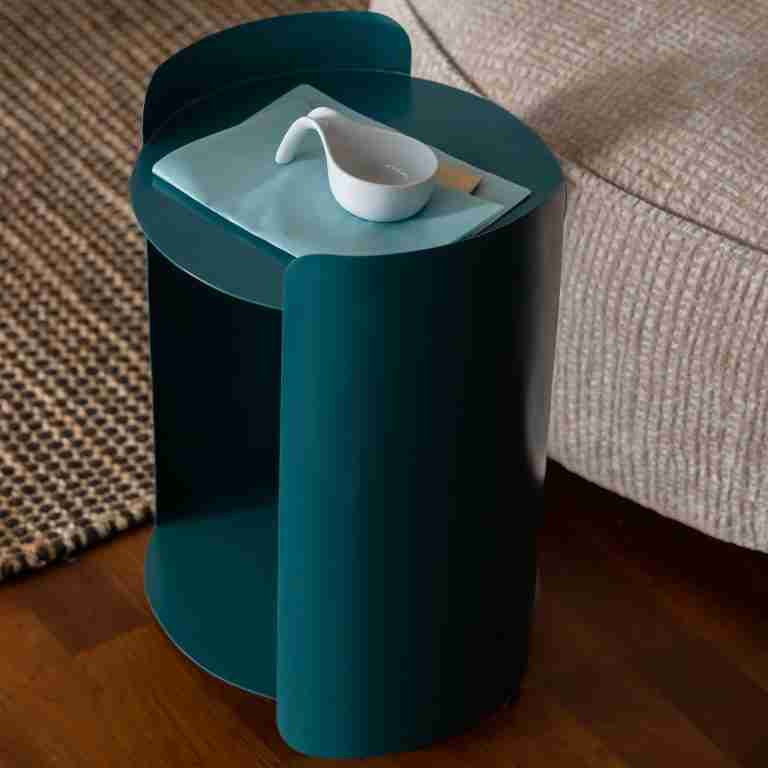 Dutchbone Bijzettafel 'Navagio' 31cm, kleur Blauw