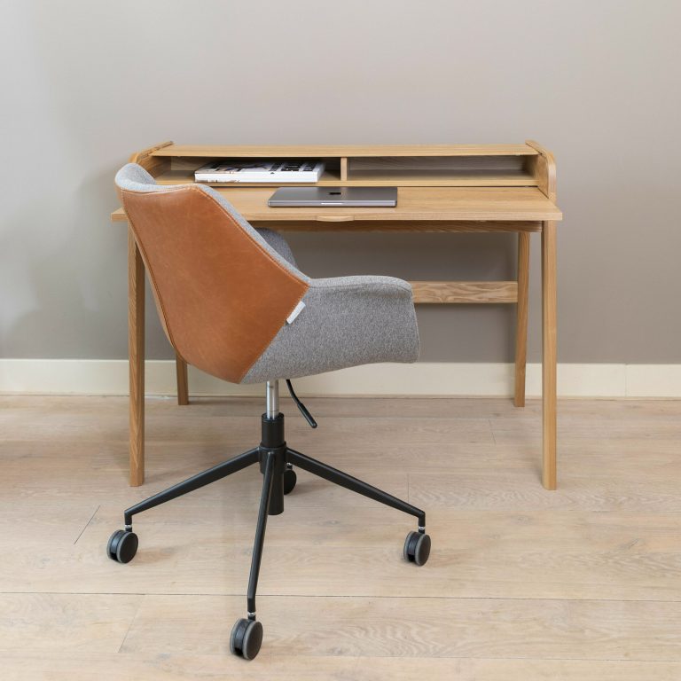Zuiver Bureau 'Barbier' Essenhout, kleur Naturel