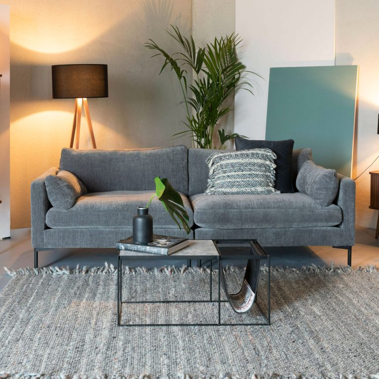 Zuiver 3-zits Bank 'Summer' kleur Antraciet