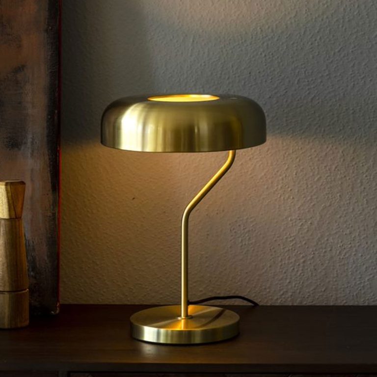 Dutchbone Tafellamp 'Eclipse' 42cm, kleur Goud