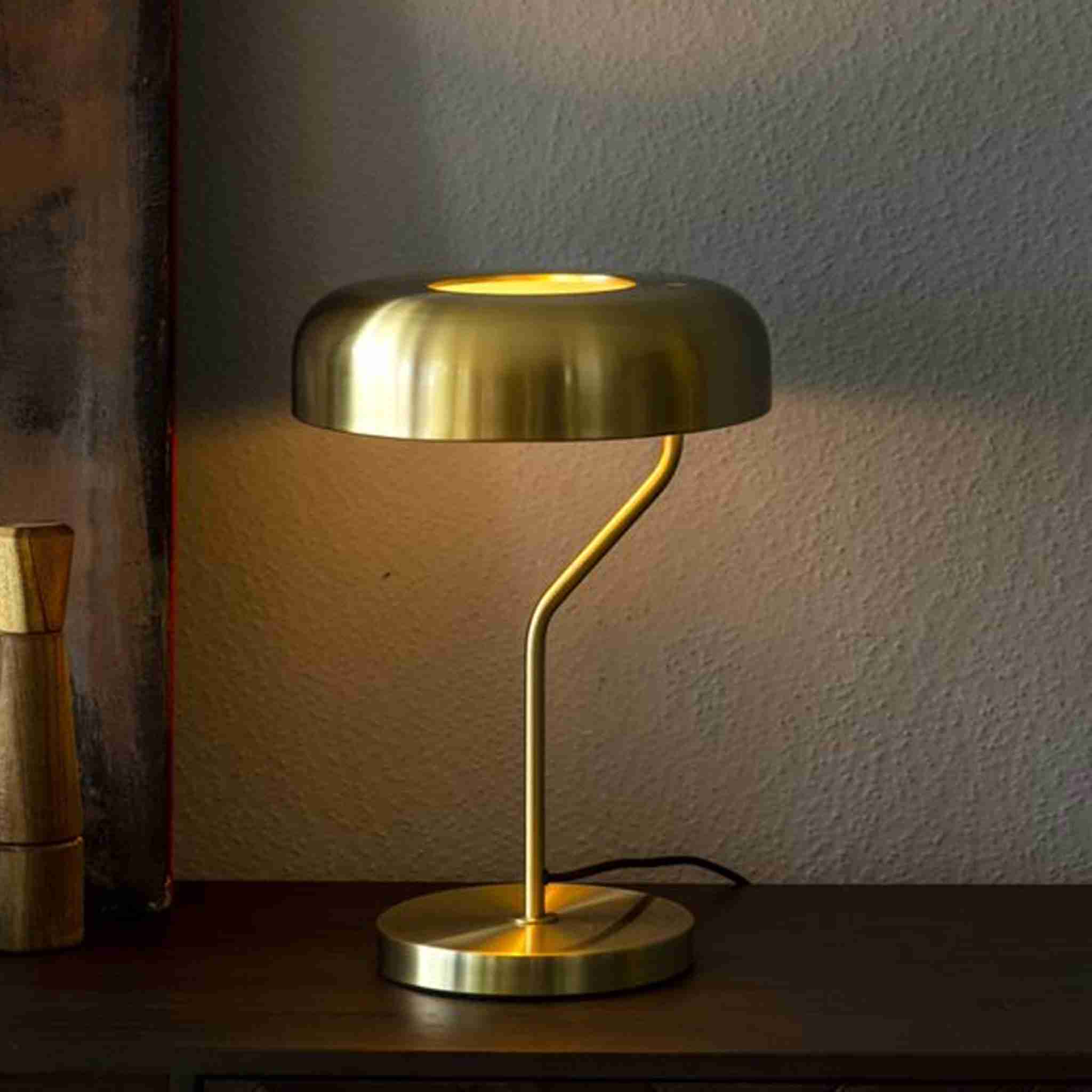 Dutchbone Tafellamp 'Eclipse' 42cm, kleur Goud