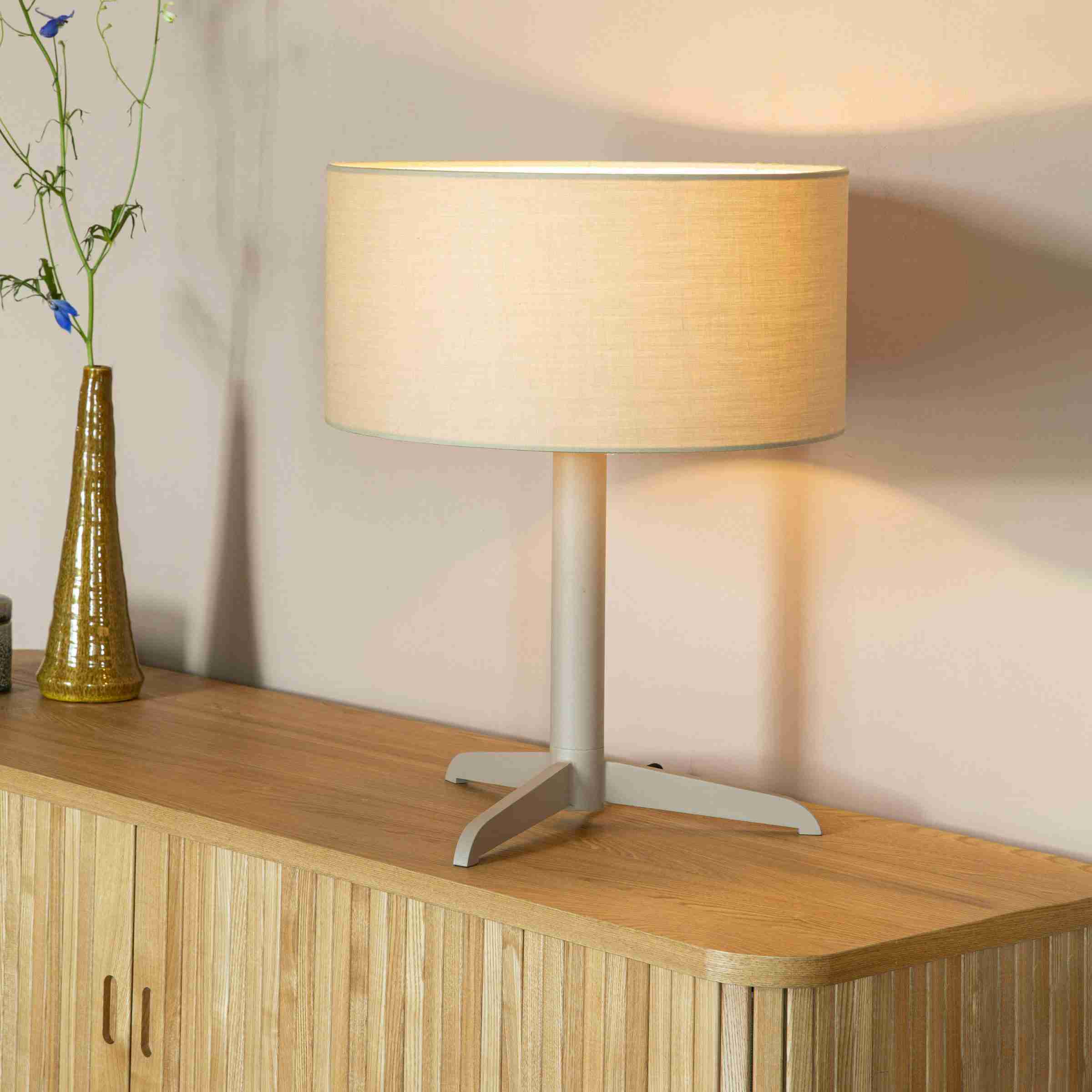 Zuiver Tafellamp 'Shelby' kleur Taupe