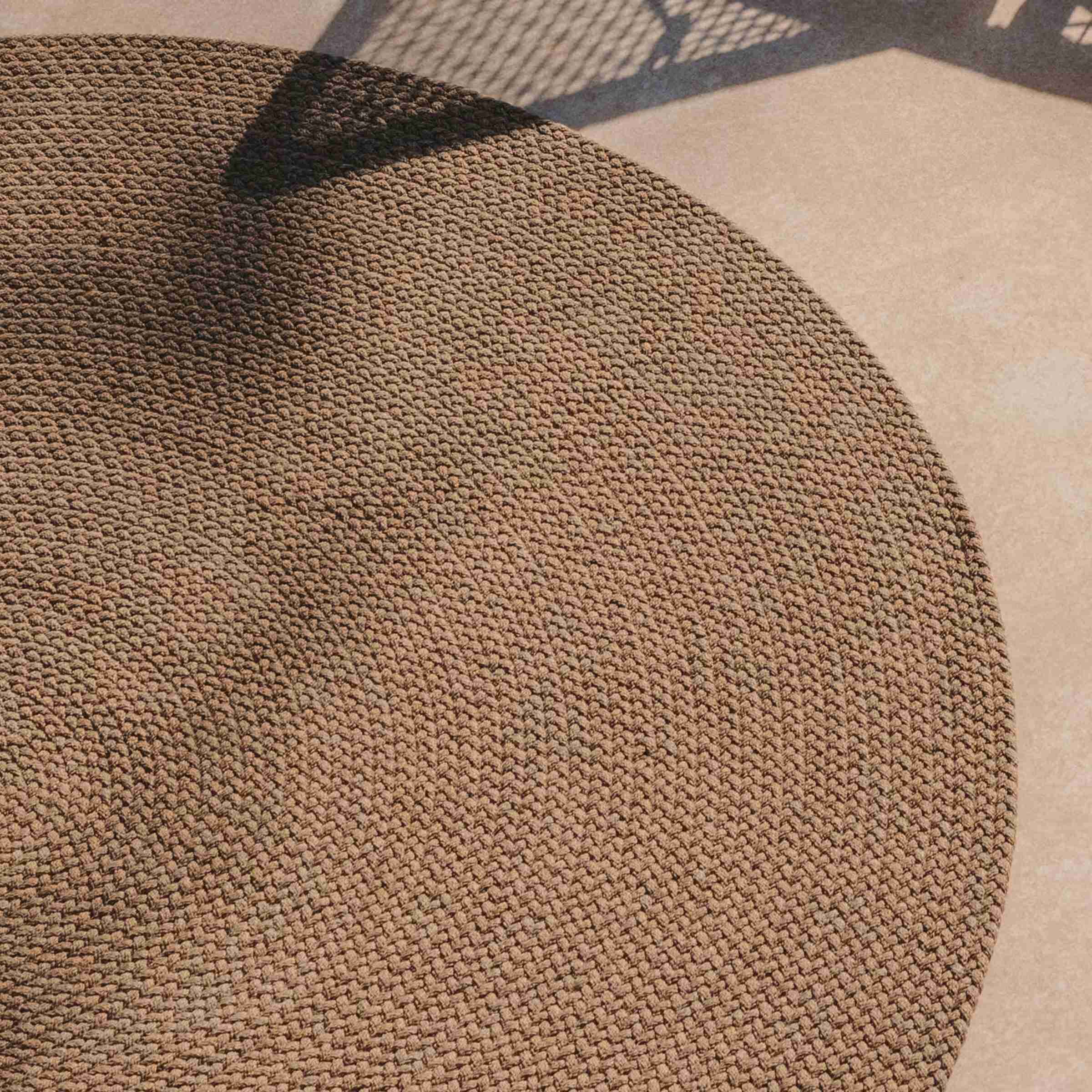 Kave Home Rond Vloerkleed 'Despas' 200cm, kleur Beige