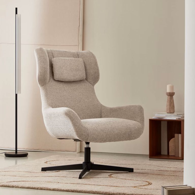 Kave Home Draaifauteuil 'Zalina' kleur Beige