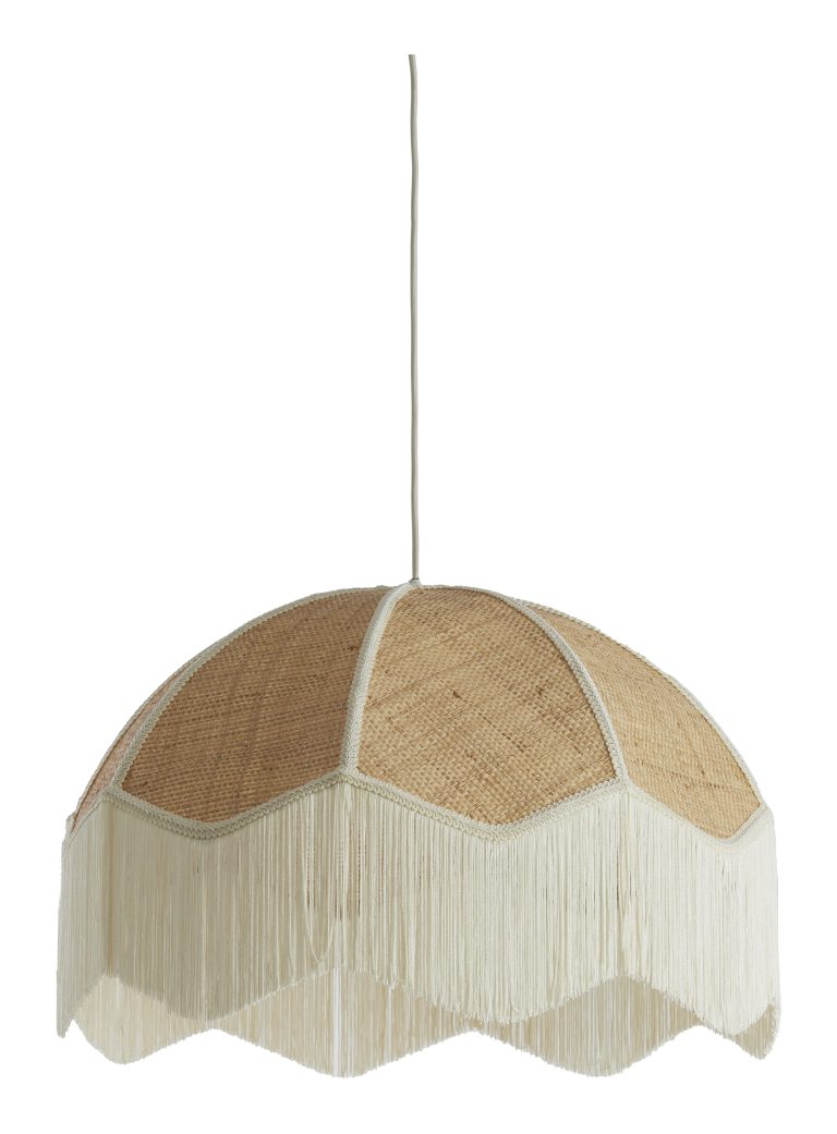 Light & Living Hanglamp 'Malacia' Raffia, 60cm, kleur Crème