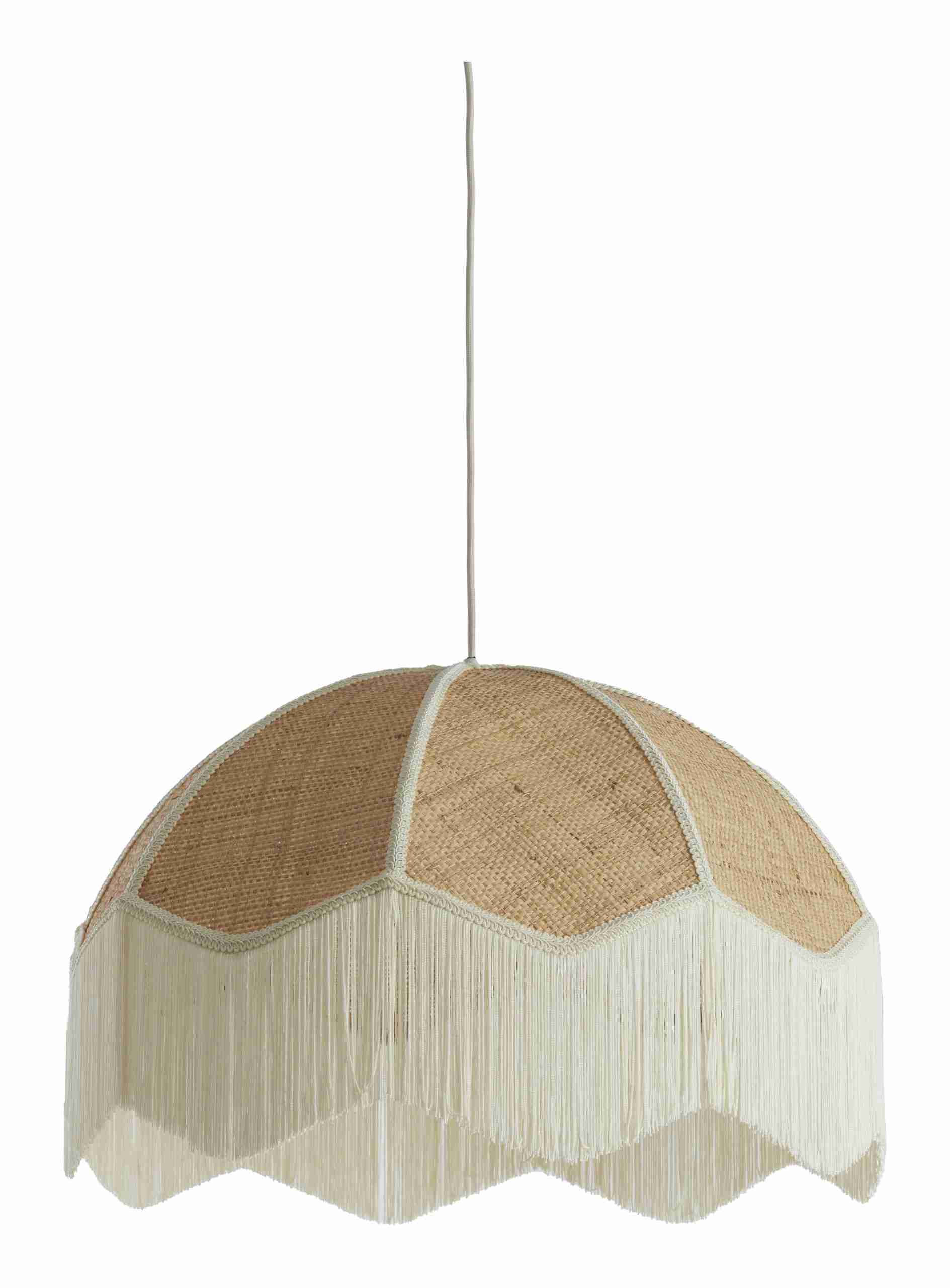 Light & Living Hanglamp 'Malacia' Raffia, 60cm, kleur Crème