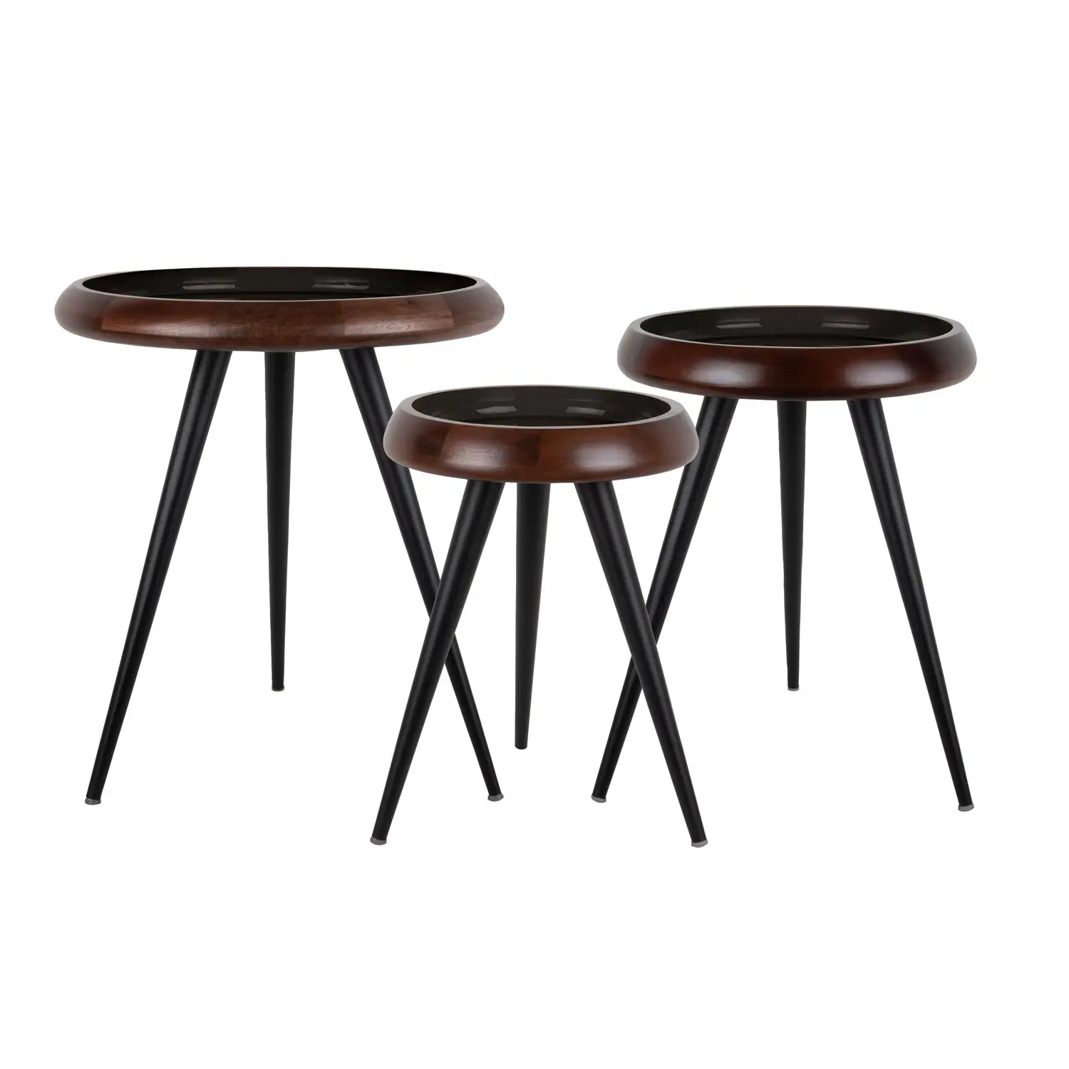 Salontafel met metalen poten Leitmotiv
