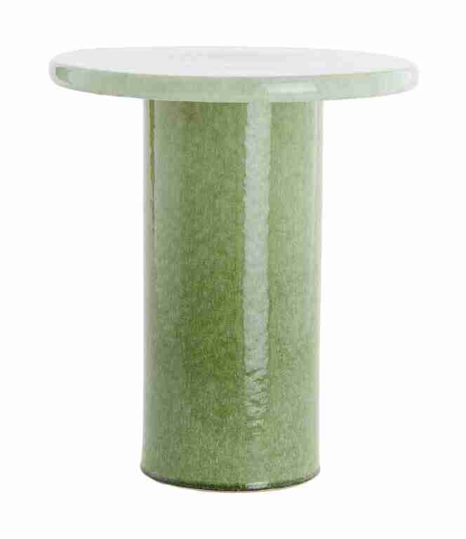 Light & Living Ronde Bijzettafel Tudo Keramiek, √ò40cm - Mintgroen