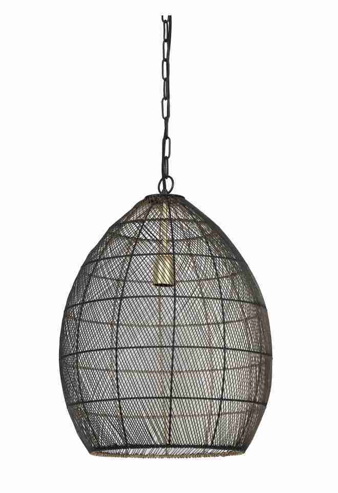 Light & Living Hanglamp 'Meya' 40cm, kleur Zwart