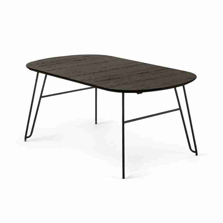 Kave Home Uitschuifbare Ovale Eettafel 'Milian' 140 - 220 x 90cm