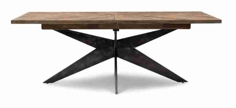 Rivièra Maison Uitschuifbare Eettafel 'Falcon Crest' Eikenhout, 220 - 320 x 100cm