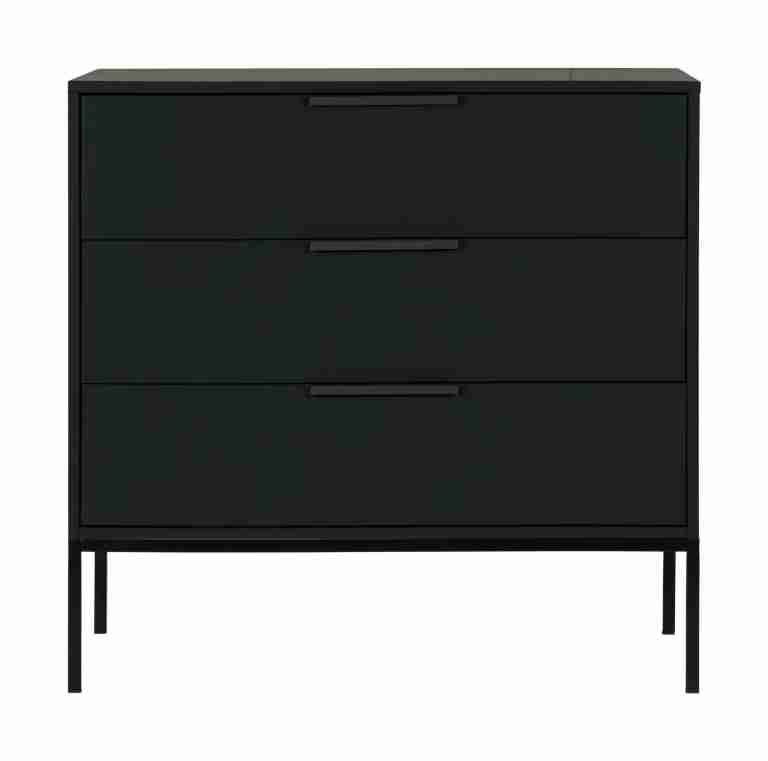 WOOOD Ladekast / Commode 'Adam' kleur Zwart