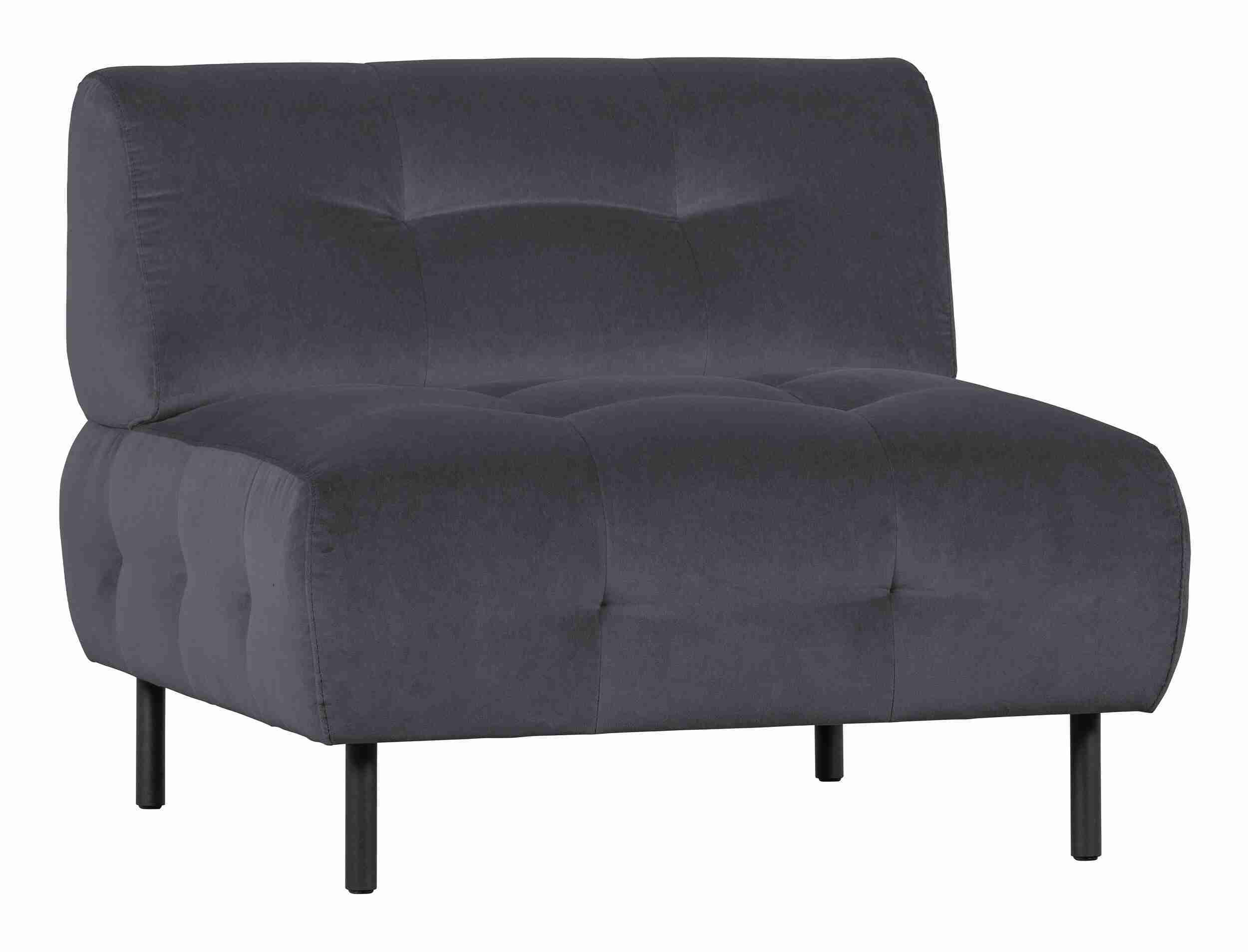 WOOOD Fauteuil 'Lloyd' Velvet, kleur Cloud