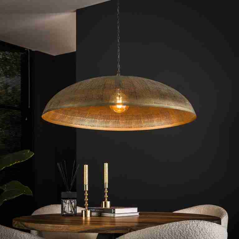 LifestyleFurn Hanglamp Aubre Metaal, √ò90cm - Brons Antiek